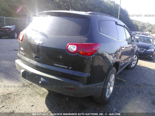 1GNER23D19S136667 - 2009 CHEVROLET TRAVERSE LT BLACK photo 4