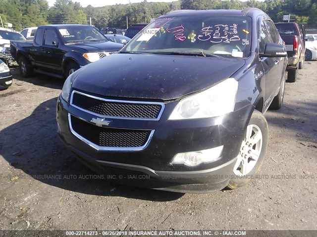 1GNER23D19S136667 - 2009 CHEVROLET TRAVERSE LT BLACK photo 6