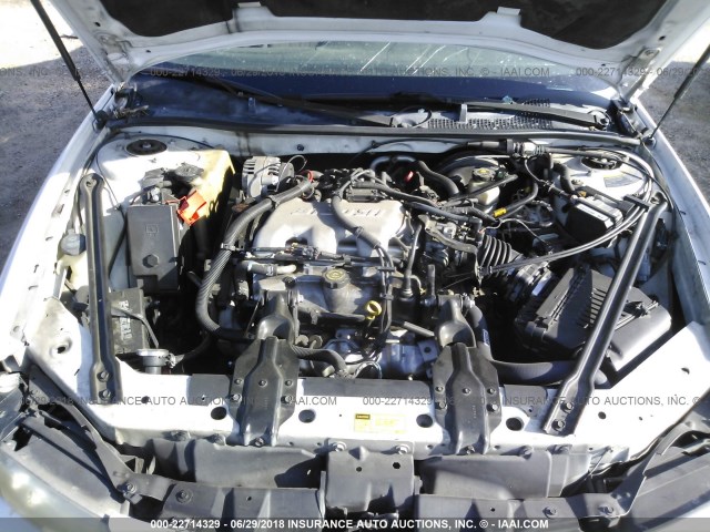 1G2WK52J61F254337 - 2001 PONTIAC GRAND PRIX SE 白色 照片 10