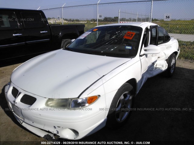 1G2WK52J61F254337 - 2001 PONTIAC GRAND PRIX SE WHITE photo 2