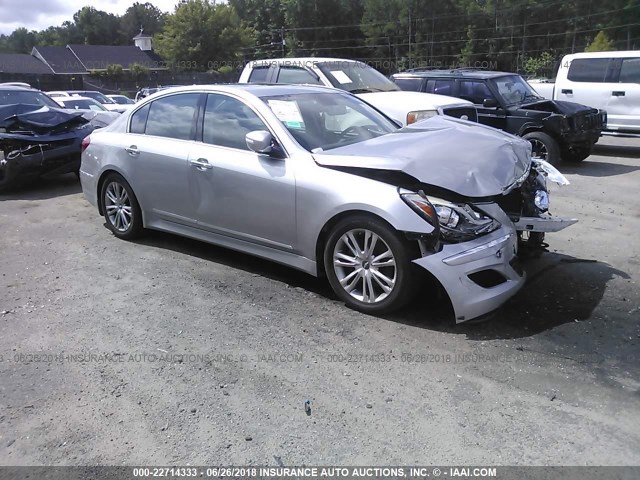 KMHGC4DD4CU181767 - 2012 HYUNDAI GENESIS 3.8L SILVER photo 1