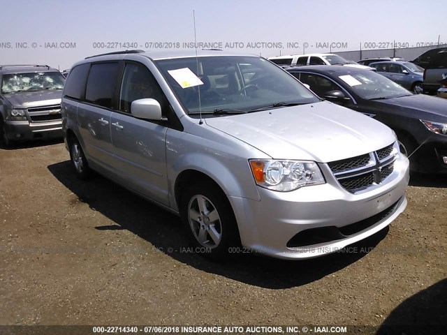 2C4RDGCG8CR236340 - 2012 DODGE GRAND CARAVAN SXT SILVER photo 1