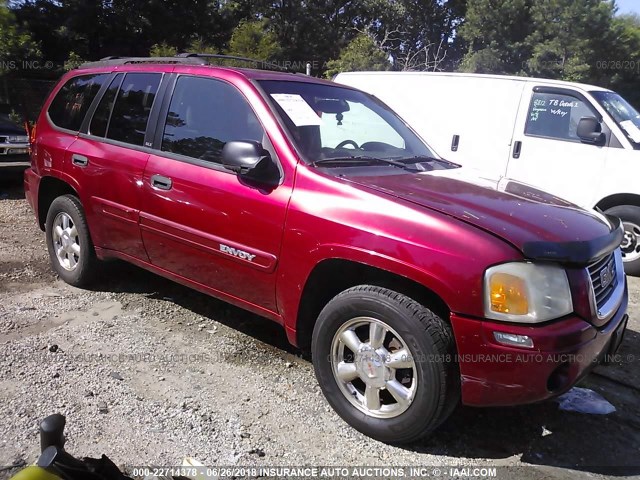 1GKDS13SX22284151 - 2002 GMC ENVOY BURGUNDY photo 1