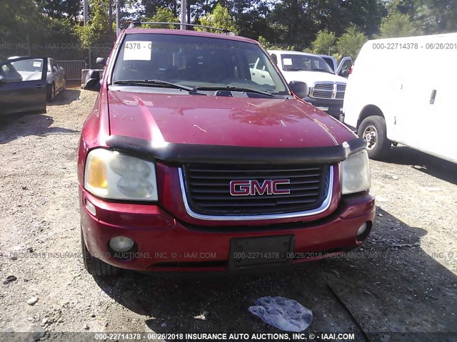 1GKDS13SX22284151 - 2002 GMC ENVOY BURGUNDY photo 6