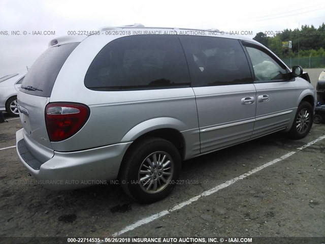 2C8GP64L33R210909 - 2003 CHRYSLER TOWN & COUNTRY LIMITED SILVER photo 4