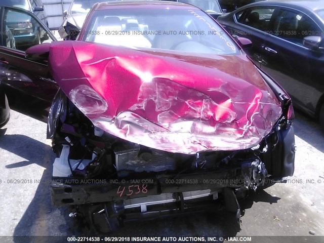 4T1BK1FKXFU567122 - 2015 TOYOTA CAMRY XSE/XLE RED photo 6