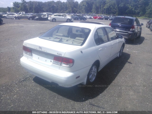 JNKCP11A42T506677 - 2002 INFINITI G20 WHITE photo 4