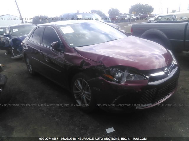 4T1BF1FK4HU677459 - 2017 TOYOTA CAMRY LE/XLE/SE/XSE RED photo 1