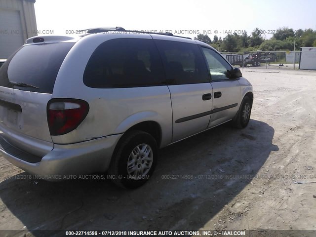 1D4GP24R94B569635 - 2004 DODGE GRAND CARAVAN SE SILVER photo 6