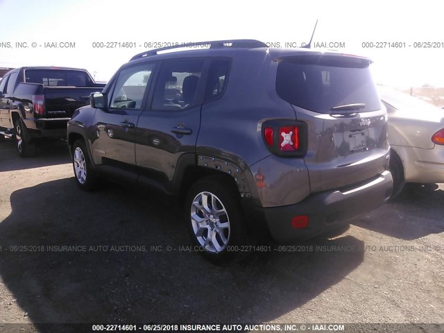 ZACCJABB8HPE48393 - 2017 JEEP RENEGADE GRAY photo 3