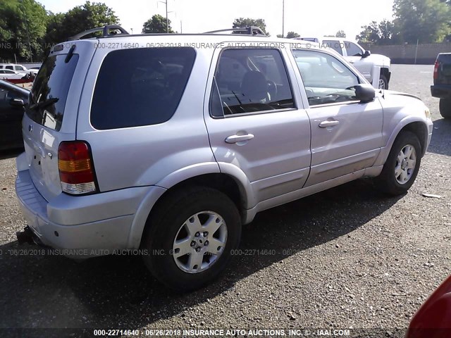 1FMYU041X6KA98067 - 2006 FORD ESCAPE LIMITED SILVER photo 4