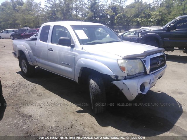 5TEUX42N66Z193714 - 2006 TOYOTA TACOMA ACCESS CAB SILVER photo 1