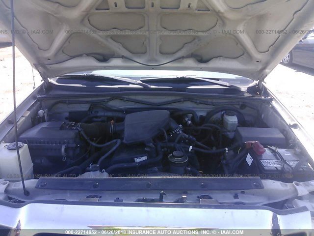 5TEUX42N66Z193714 - 2006 TOYOTA TACOMA ACCESS CAB Күміс фото 10