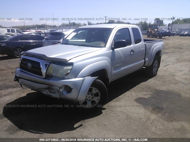 5TEUX42N66Z193714 - 2006 TOYOTA TACOMA ACCESS CAB SILVER photo 2