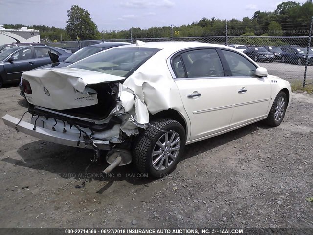 1G4HD57159U135611 - 2009 BUICK LUCERNE CXL WHITE photo 4