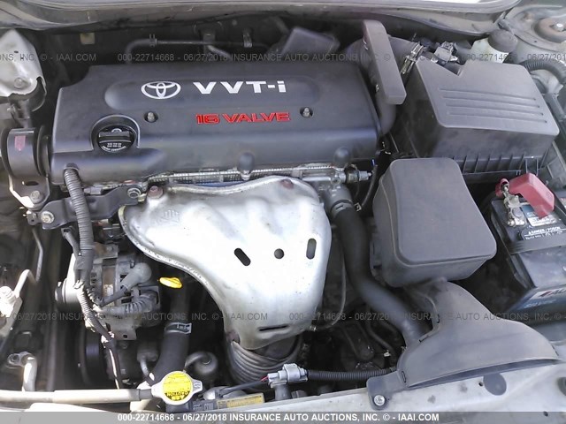 JTNBE46K473008147 - 2007 TOYOTA CAMRY NEW GENERAT CE/LE/XLE/SE GRAY photo 10