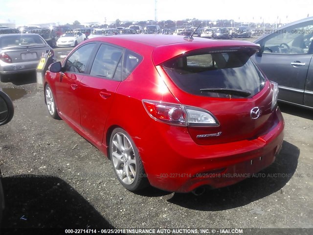 JM1BL1H40A1317687 - 2010 MAZDA SPEED 3 RED photo 3