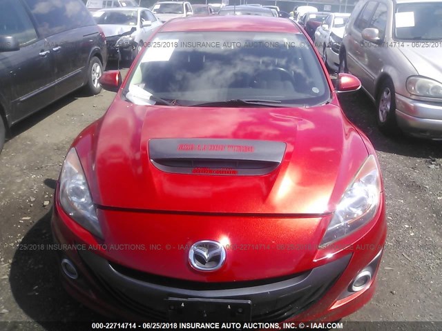 JM1BL1H40A1317687 - 2010 MAZDA SPEED 3 RED photo 6