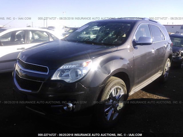 2GNFLGE32D6181412 - 2013 CHEVROLET EQUINOX LTZ GRAY photo 2