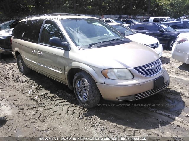 2C8GP54L91R147421 - 2001 CHRYSLER TOWN & COUNTRY LXI GOLD photo 1