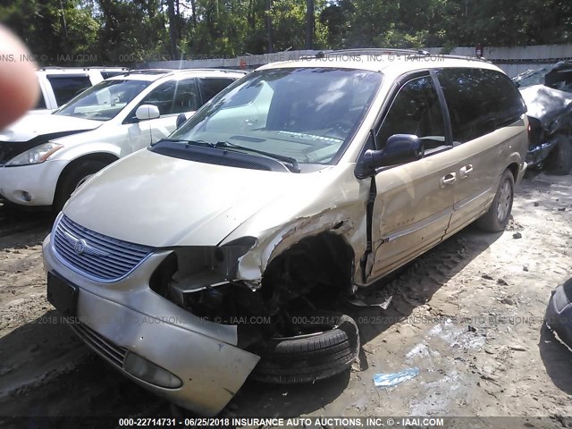 2C8GP54L91R147421 - 2001 CHRYSLER TOWN & COUNTRY LXI GOLD photo 2