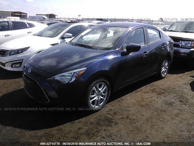 3MYDLBZV0GY137668 - 2016 TOYOTA SCION IA Dark Blue photo 2