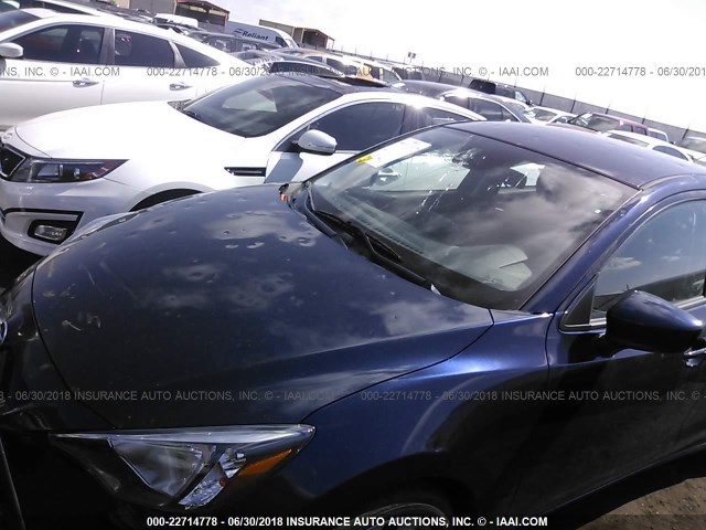 3MYDLBZV0GY137668 - 2016 TOYOTA SCION IA Dark Blue photo 6