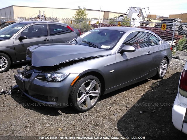 WBAWC73508E065105 - 2008 BMW 335 XI GRAY photo 2