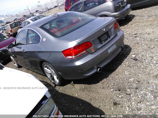 WBAWC73508E065105 - 2008 BMW 335 XI GRAY photo 3