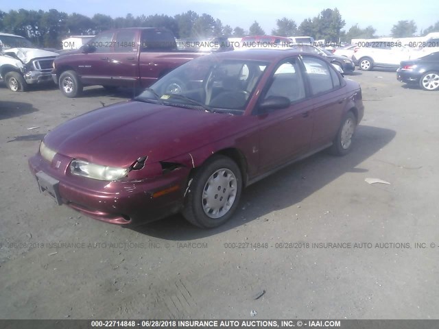 1G8ZJ5277TZ368245 - 1996 SATURN SL2 MAROON photo 2