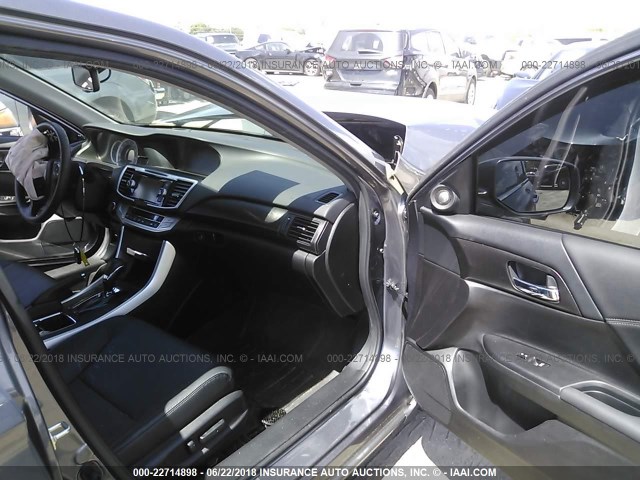 1HGCR3F89FA038350 - 2015 HONDA ACCORD EXL GRAY photo 5