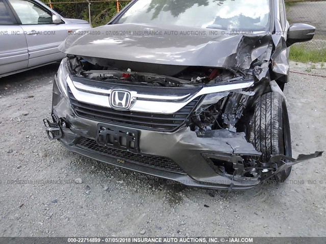 5FNRL6H91JB019728 - 2018 HONDA ODYSSEY ELITE ნაცრისფერი ფოტო 6