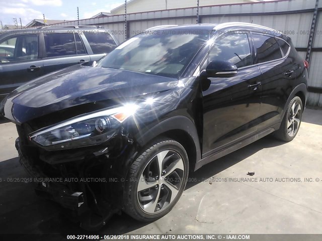 KM8J33A29GU118995 - 2016 HYUNDAI TUCSON LIMITED/SPORT AND ECO/SE BLACK photo 2