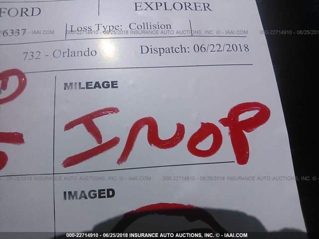 1FM5K7F80JGA16337 - 2018 FORD EXPLORER LIMITED 银色 照片 7