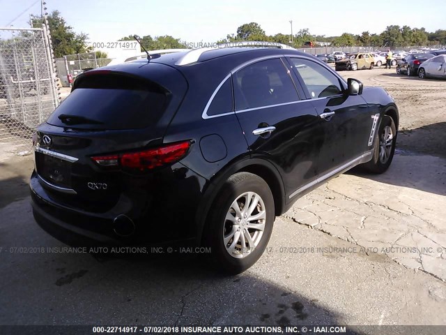 JN8CS1MU2HM141932 - 2017 INFINITI QX70 BLACK photo 4