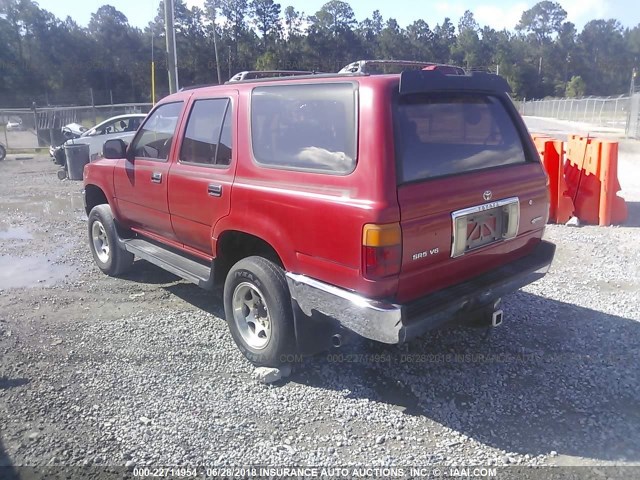 JT3VN29V6S0064035 - 1995 TOYOTA 4RUNNER VN29 SR5 RED photo 3