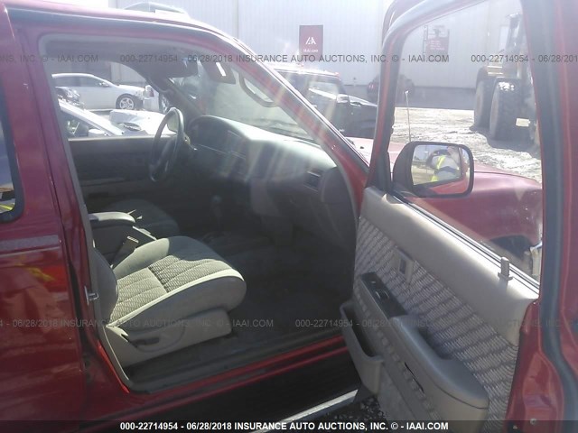 JT3VN29V6S0064035 - 1995 TOYOTA 4RUNNER VN29 SR5 RED photo 5