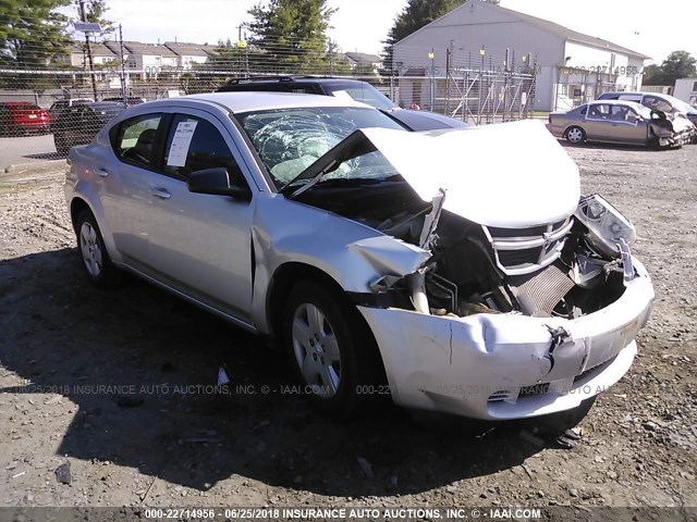 1B3CC4FB2AN171729 - 2010 DODGE AVENGER SXT SILVER photo 1