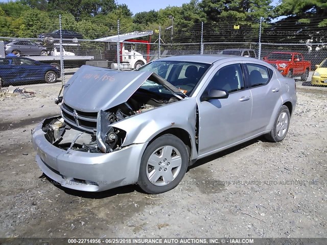 1B3CC4FB2AN171729 - 2010 DODGE AVENGER SXT SILVER photo 2