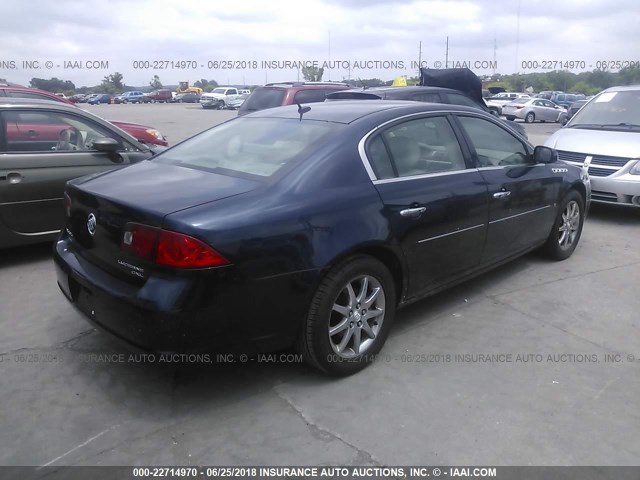 1G4HR57Y76U142196 - 2006 BUICK LUCERNE CXL BLUE photo 4