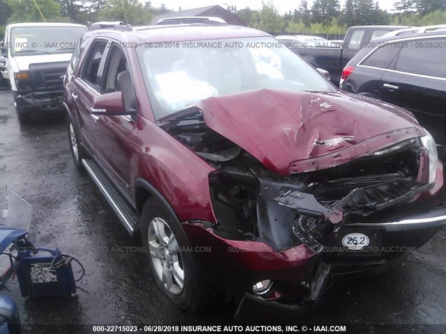 1GKEV23D79J182194 - 2009 GMC ACADIA SLT-1 RED photo 1