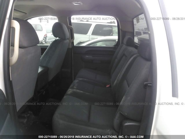 3GTP2VE75DG321268 - 2013 GMC SIERRA K1500 SLE WHITE photo 8