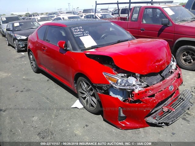 JTKJF5C70E3076616 - 2014 TOYOTA SCION TC 红色 照片 1