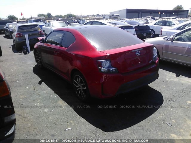 JTKJF5C70E3076616 - 2014 TOYOTA SCION TC 红色 照片 3