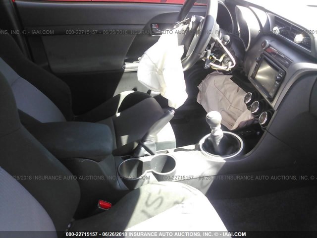 JTKJF5C70E3076616 - 2014 TOYOTA SCION TC 红色 照片 5