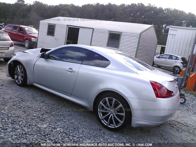 JNKCV64E88M104200 - 2008 INFINITI G37 JOURNEY/SPORT SILVER photo 3