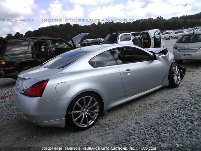 JNKCV64E88M104200 - 2008 INFINITI G37 JOURNEY/SPORT SILVER photo 4