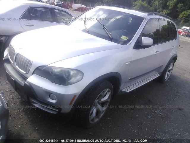 5UXFE83538L167754 - 2008 BMW X5 4.8I SILVER photo 2