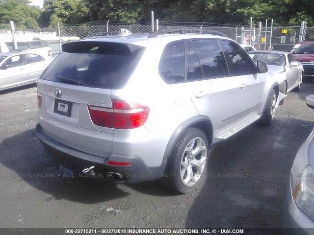 5UXFE83538L167754 - 2008 BMW X5 4.8I SILVER photo 4