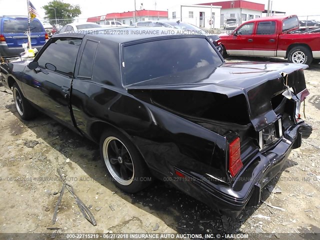 2G2GJ11H9H2203604 - 1987 PONTIAC GRAND PRIX BLACK photo 3